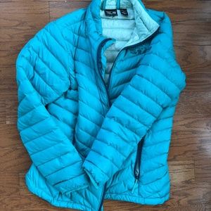 Mountain Hardwear Turquoise Puffer Jacket